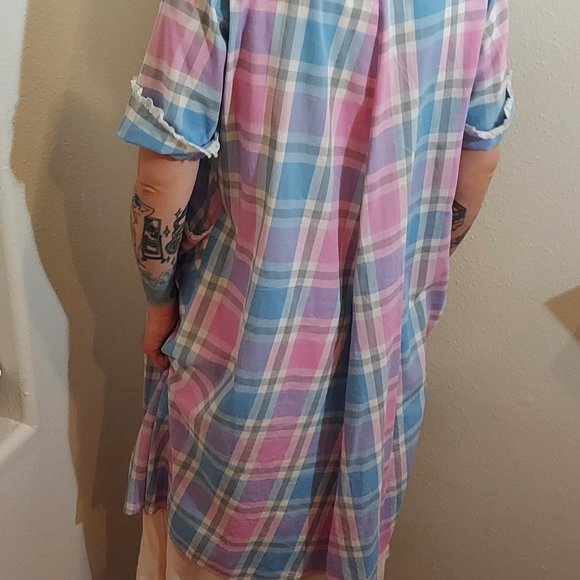 Morgin Button Down House Dress, Size ? - Picture 2 of 7